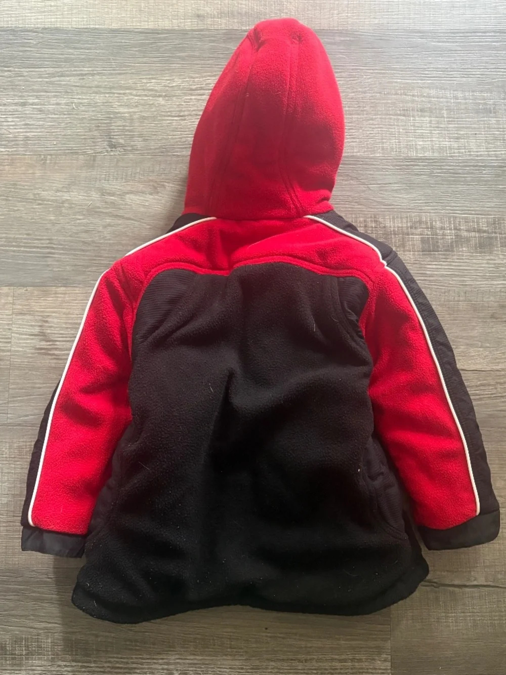 Vintage Red and Black Nike Reversible Winter Jacket